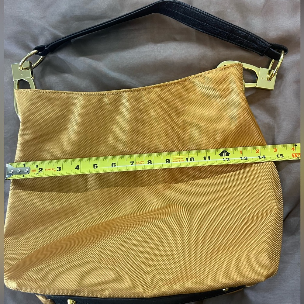 Braciano Gold Tote with Leopard Print Lining - Picture 15 of 16